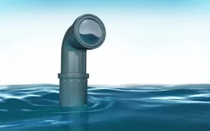 Periscope of submarine