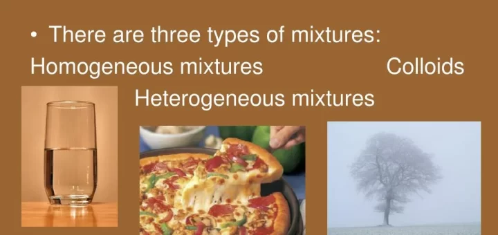 Types of mixtures