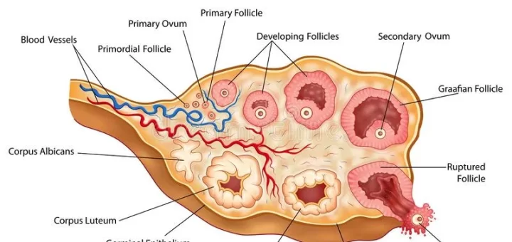 Histological structure of the ovary